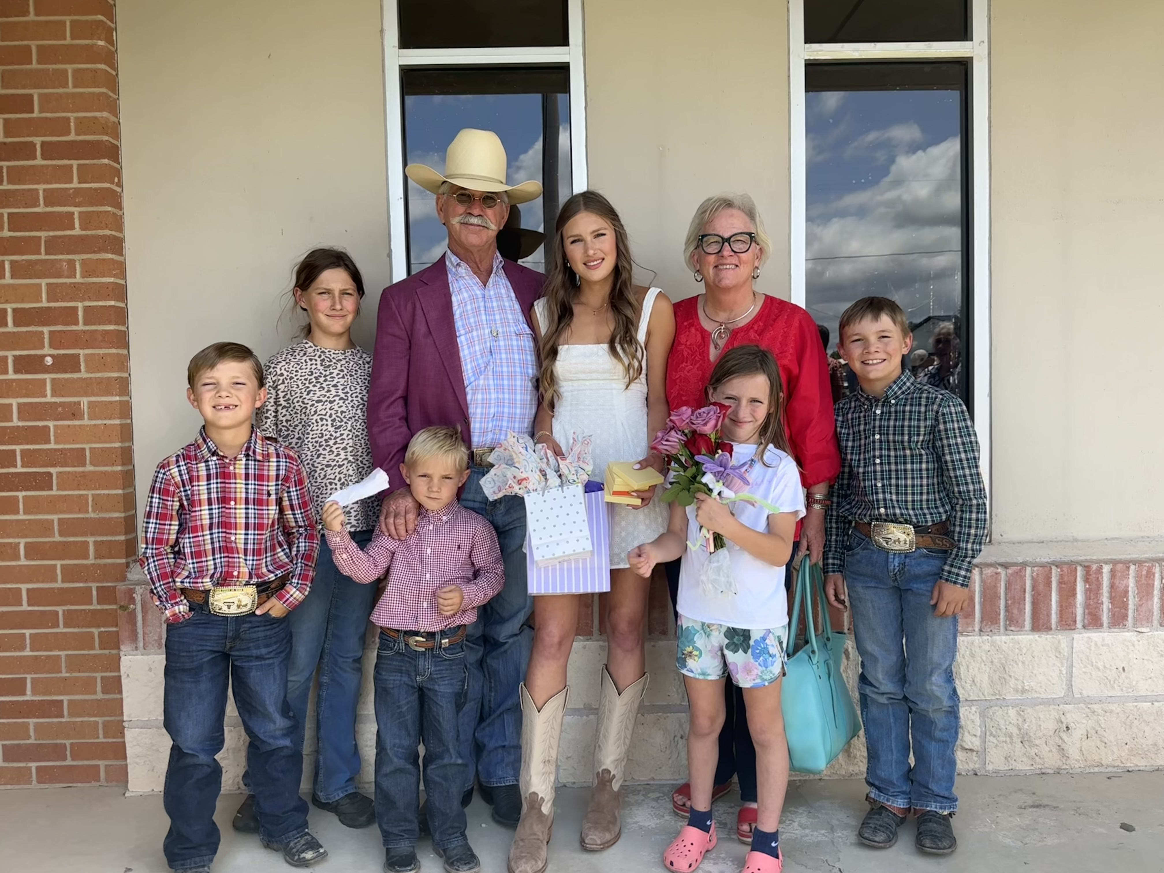 Souli and Patty Shanklin with their grandchildren
